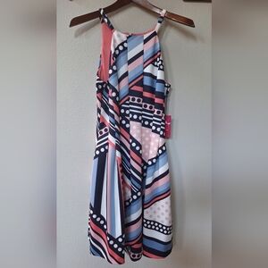 NWT Vince Camuto Womens Knee-length Fit/Flare Sleeveless Dress Size 8